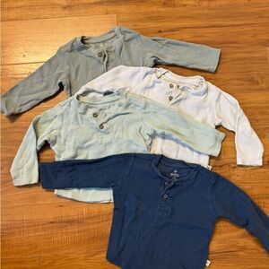 The Honest Company Organic Cotton Long Sleeve Henley Shirt Set